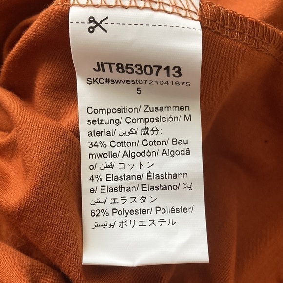 Emery Rose medium tank top blue tan color block sleeveless - Picture 10 of 10